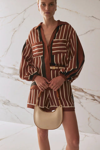 The Faye Shirt - Cherrywood