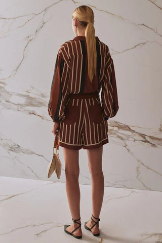 The Faye Shirt - Cherrywood