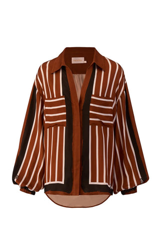 The Faye Shirt - Cherrywood