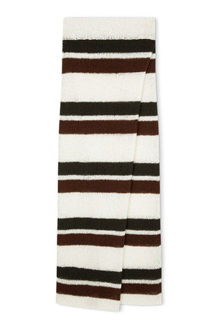 Earth Stripe Cotton Blend Knit Skirt