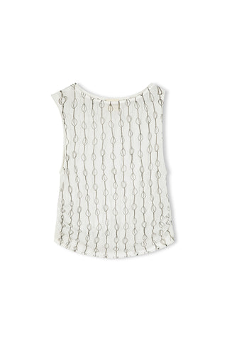 Shell Rouched Knit Top