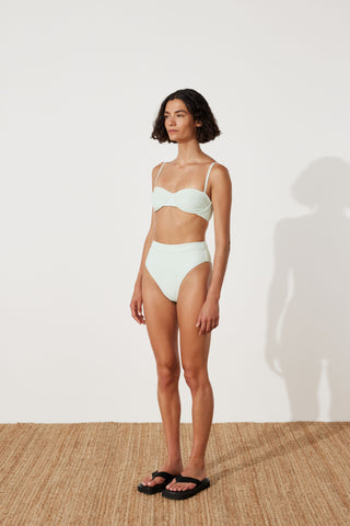 Seaglass Textured High Waistband Brief