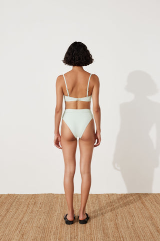 Seaglass Textured High Waistband Brief