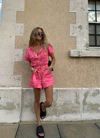 Jenna Playsuit - Pink